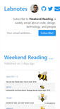 Mobile Screenshot of labnotes.org