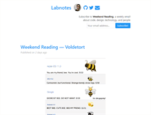 Tablet Screenshot of labnotes.org